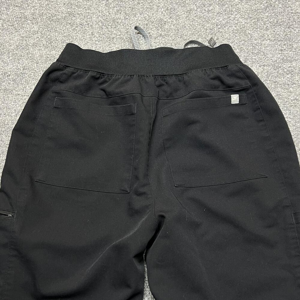 Fabletics Jogger Pants Women Small Black Woven Elastic Waist Zip Pocket Athletic - Picture 4 of 12